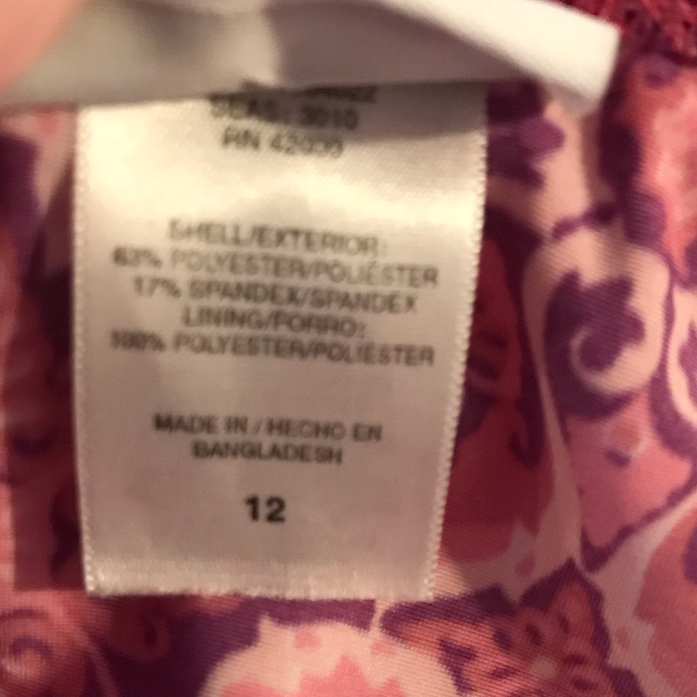 Jacqueline Smith pink 2-piece bikini halter type top & skirted bottom - Picture 11 of 13